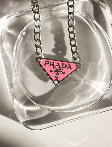 prada kette damen gold|prada white gold necklace.